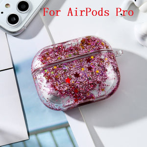 Dynamic Liquid Case For AirPods Cases Glitter Liquid Cover For AirPod 2 Covers Protector For Air Pods Pro Bumper Hard Coque Etui