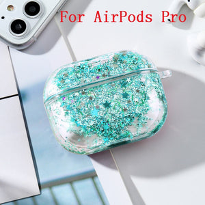 Dynamic Liquid Case For AirPods Cases Glitter Liquid Cover For AirPod 2 Covers Protector For Air Pods Pro Bumper Hard Coque Etui