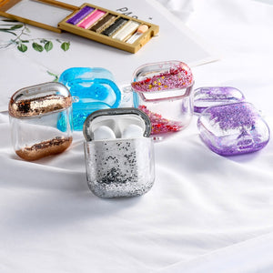 Dynamic Liquid Case For AirPods Cases Glitter Liquid Cover For AirPod 2 Covers Protector For Air Pods Pro Bumper Hard Coque Etui