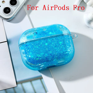 Dynamic Liquid Case For AirPods Cases Glitter Liquid Cover For AirPod 2 Covers Protector For Air Pods Pro Bumper Hard Coque Etui