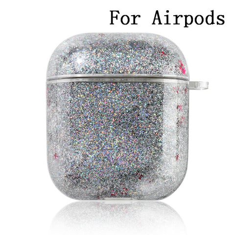 Image of Dynamic Liquid Case For AirPods Cases Glitter Liquid Cover For AirPod 2 Covers Protector For Air Pods Pro Bumper Hard Coque Etui