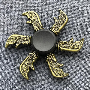 Fidget Spinner Brass Color Zinc Alloy Metal Hand Spinner