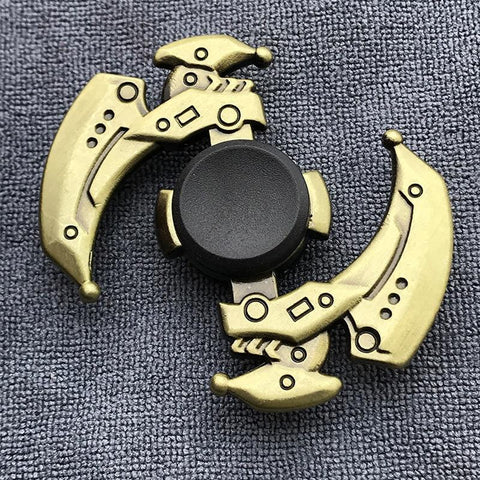 Image of Fidget Spinner Brass Color Zinc Alloy Metal Hand Spinner
