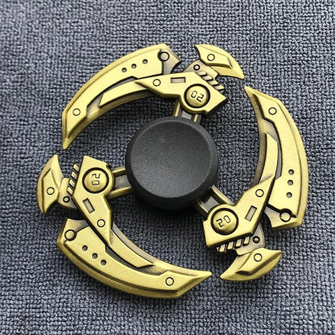 Image of Fidget Spinner Brass Color Zinc Alloy Metal Hand Spinner