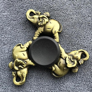 Fidget Spinner Brass Color Zinc Alloy Metal Hand Spinner