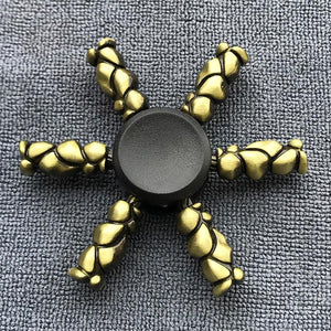 Fidget Spinner Brass Color Zinc Alloy Metal Hand Spinner