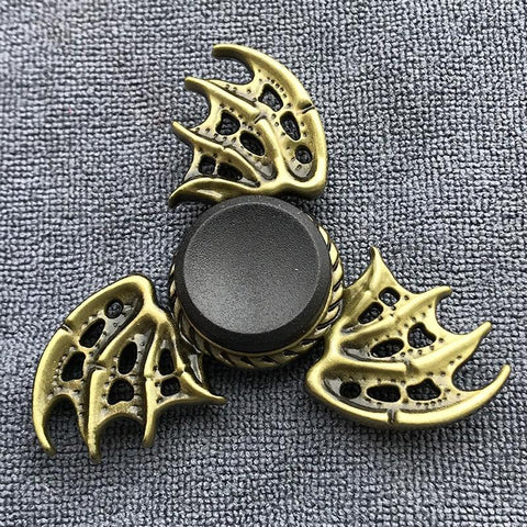 Image of Fidget Spinner Brass Color Zinc Alloy Metal Hand Spinner