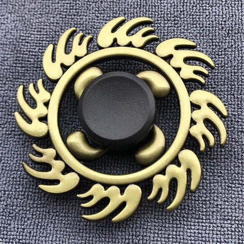 Image of Fidget Spinner Brass Color Zinc Alloy Metal Hand Spinner