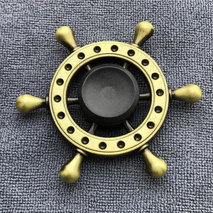 Fidget Spinner Brass Color Zinc Alloy Metal Hand Spinner