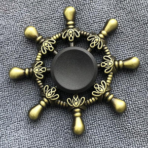 Fidget Spinner Brass Color Zinc Alloy Metal Hand Spinner