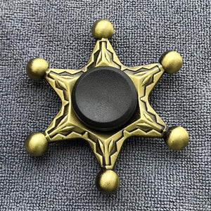 Fidget Spinner Brass Color Zinc Alloy Metal Hand Spinner