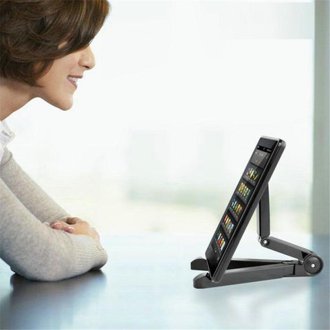Image of Flexible Desk Triangle holder stand for Mobile phone and pads