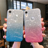 Glitter phone case  Luxury Shiny 3 in 1 Cover for iPhone 11 pro max X xs xr 8 7 6 6s Plus