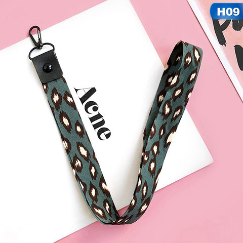 Image of Leopard Print Lanyards for Keys ID Card Mobile Phone Straps Universal Neck Straps For USB Hang Rope Lanyards