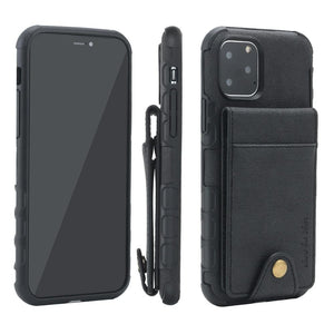 Linen Cloth Shockproof iPhone Case Cover with card slot bag