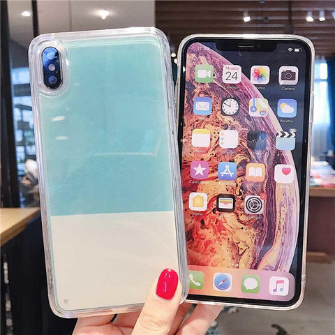 Image of Luminous liquid quicksand phone case for all phone models