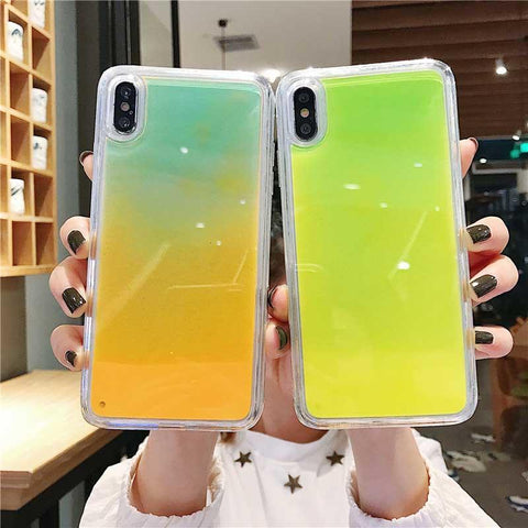 Image of Luminous liquid quicksand phone case for all phone models