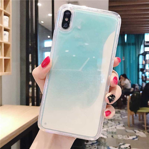 Image of Luminous liquid quicksand phone case for all phone models