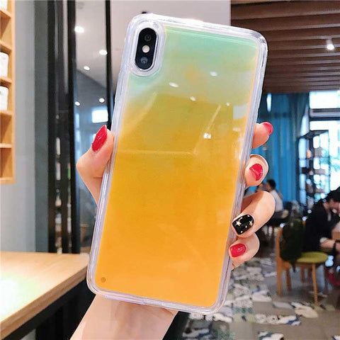 Image of Luminous liquid quicksand phone case for all phone models