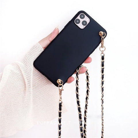 Image of Luxury Crossbody Lanyard Necklace Leather Bracelet Chain Phone case for mobile phones