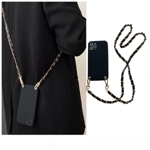 Luxury Crossbody Lanyard Necklace Leather Bracelet Chain Phone case for mobile phones