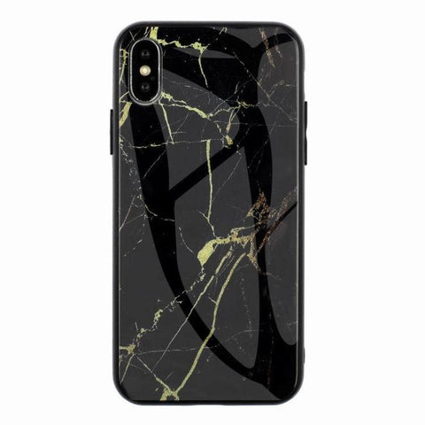 Image of Marble Hard Tempered Glass phone case for iPhone 13 12 11 Pro Max