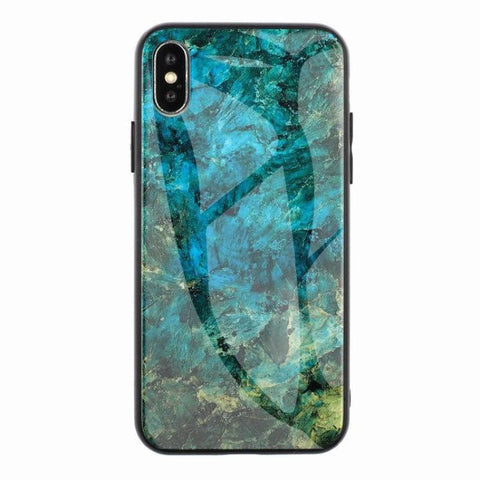 Image of Marble Hard Tempered Glass phone case for iPhone 13 12 11 Pro Max