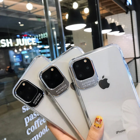 Image of Metal Lens Protection Phone Cover For iPhone