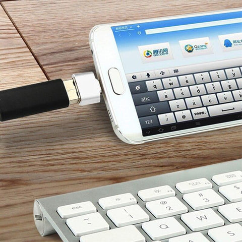 Image of Mini Portable Micro Usb Male 5Pin To USB 2.0 A Female Data Converter Adapter