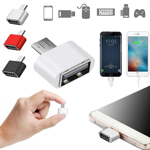 Image of Mini Portable Micro Usb Male 5Pin To USB 2.0 A Female Data Converter Adapter