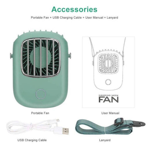 Image of Neck Fan Mini USB 5V Portable Silent Small Electric Cooling Fans