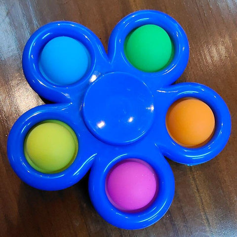 Image of New Plus Fidget spinner 5 sides Custom Popit Finger Fidget Spinner Toys Pop It Flip Spinning Fidget Toys