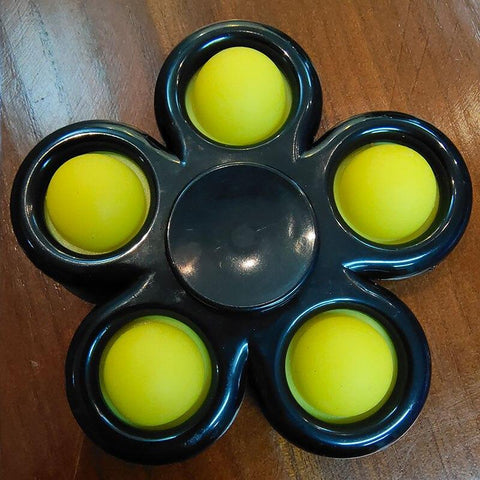 Image of New Plus Fidget spinner 5 sides Custom Popit Finger Fidget Spinner Toys Pop It Flip Spinning Fidget Toys