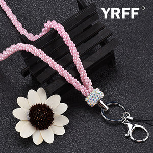 Pearl Rhinestone phone Lanyard Rope, Fashion Bead phone Camera straps lanyard accessories phone Camera Universal Lanyard Rope