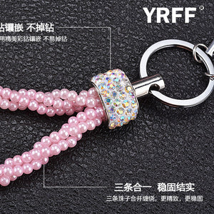 Pearl Rhinestone phone Lanyard Rope, Fashion Bead phone Camera straps lanyard accessories phone Camera Universal Lanyard Rope