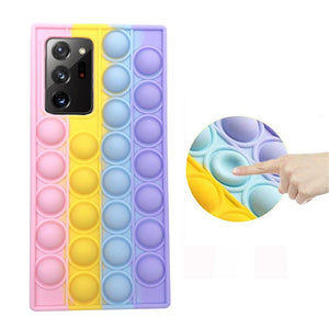 Push Pop Bubble Fidget Toys 3D Soft Case For Samsung phone models