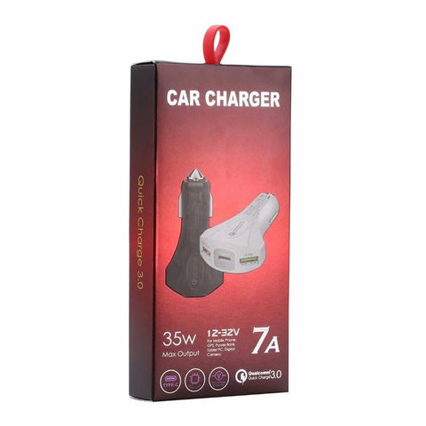 Image of QC 3.0 3 Port USB Fast Charging Car Charger