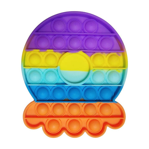 Image of Rainbow Push Bubble Pops Fidget Sensory Toy Squishy Fidget Toys