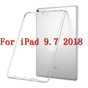 Silicon Case For iPad Pro 11 12.9 2018 9.7 Clear Transparent Case Soft TPU Bumper Cover Tablet Case For iPad 2 3 4 5 6 Air Mini - All Fancy Phone Cases