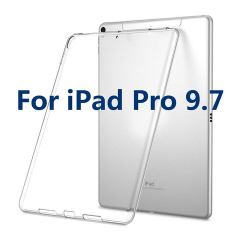 Image of Silicon Case For iPad Pro 11 12.9 2018 9.7 Clear Transparent Case Soft TPU Bumper Cover Tablet Case For iPad 2 3 4 5 6 Air Mini - All Fancy Phone Cases