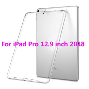 Silicon Case For iPad Pro 11 12.9 2018 9.7 Clear Transparent Case Soft TPU Bumper Cover Tablet Case For iPad 2 3 4 5 6 Air Mini - All Fancy Phone Cases