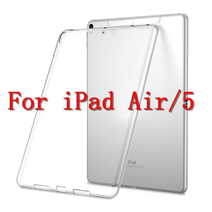 Silicon Case For iPad Pro 11 12.9 2018 9.7 Clear Transparent Case Soft TPU Bumper Cover Tablet Case For iPad 2 3 4 5 6 Air Mini - All Fancy Phone Cases