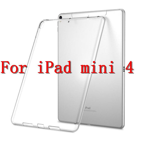 Image of Silicon Case For iPad Pro 11 12.9 2018 9.7 Clear Transparent Case Soft TPU Bumper Cover Tablet Case For iPad 2 3 4 5 6 Air Mini - All Fancy Phone Cases