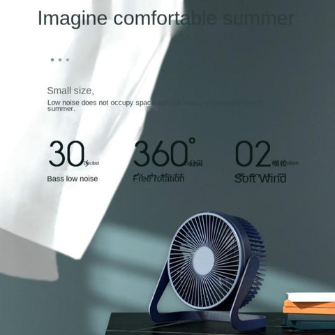 Image of Small USB Fan desktop 5 inch plug-in Mini fan