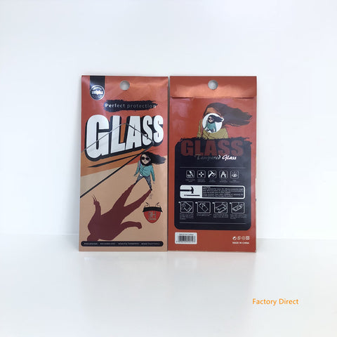 Image of Slim Paper bag retail packaging for screen protect tempered glass