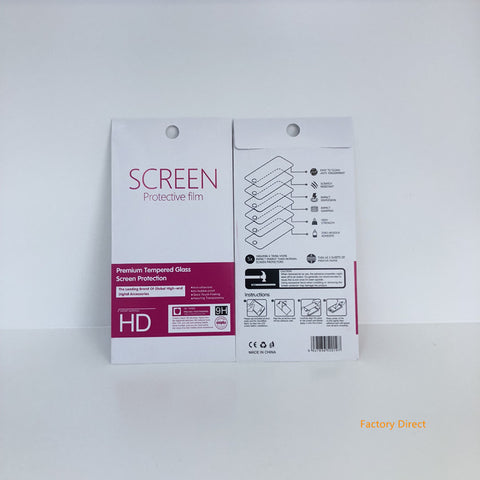 Image of Slim Paper bag retail packaging for screen protect tempered glass