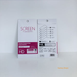 Slim Paper bag retail packaging for screen protect tempered glass