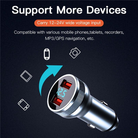 Image of USB Car Charger 36W Quick Charge 3.0 Fast Charging Auto Type C QC PD 3.0 Mobile Phone Charge