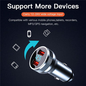 USB Car Charger 36W Quick Charge 3.0 Fast Charging Auto Type C QC PD 3.0 Mobile Phone Charge