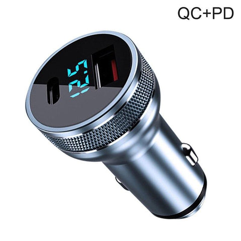 Image of USB Car Charger 36W Quick Charge 3.0 Fast Charging Auto Type C QC PD 3.0 Mobile Phone Charge